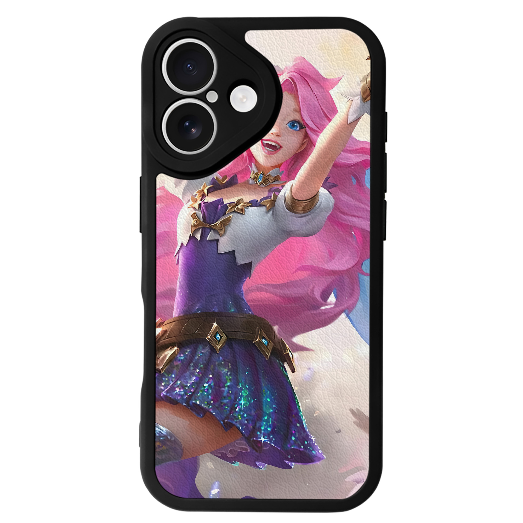 リーグ・オブ・レジェンド League of Legends LOL 【iPhone 16シリーズ対応】シリコンスマホケース（レザー調） 材質：シリコン